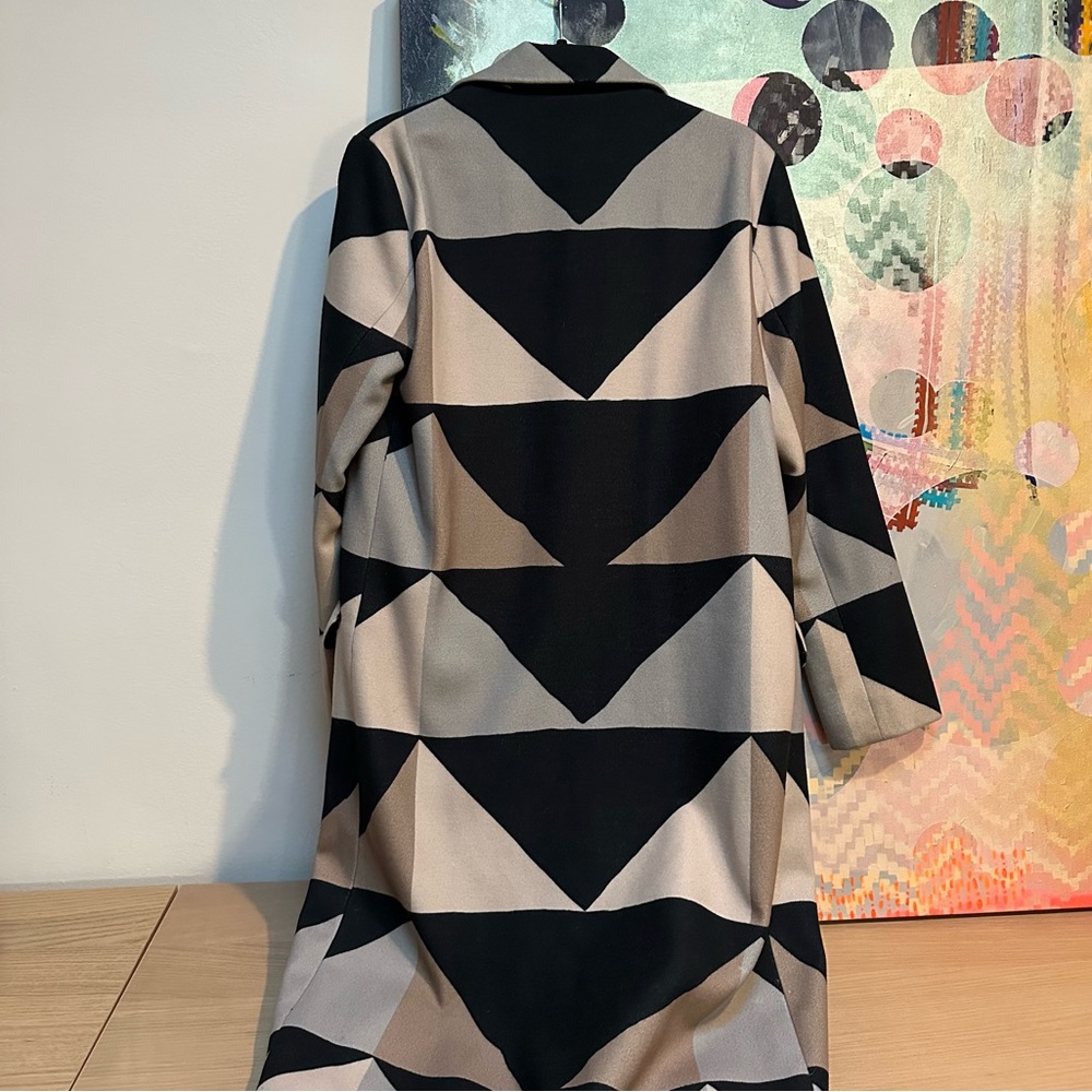 Mara Hoffman Color Block Neutral Car Coat small - Picture 6 of 17